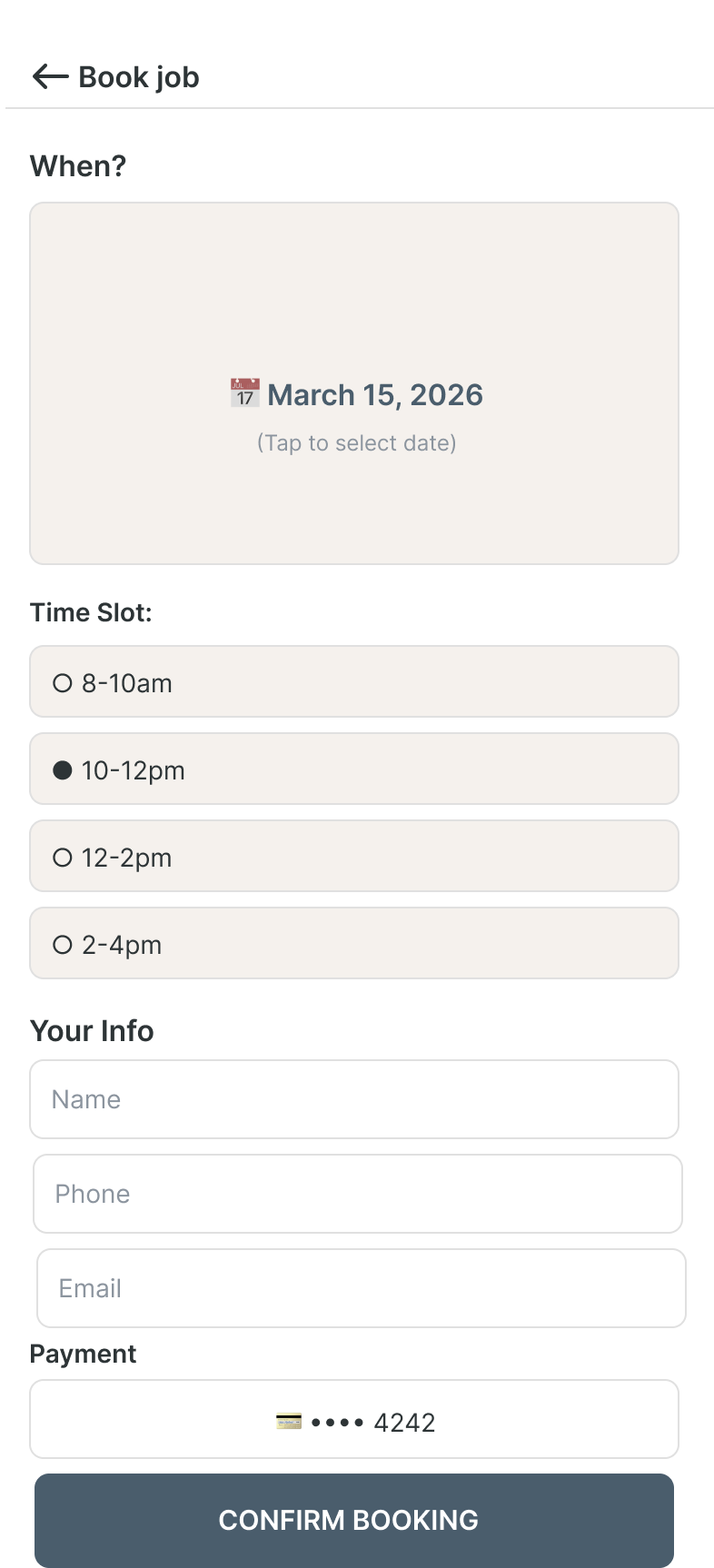Schedule & Payment