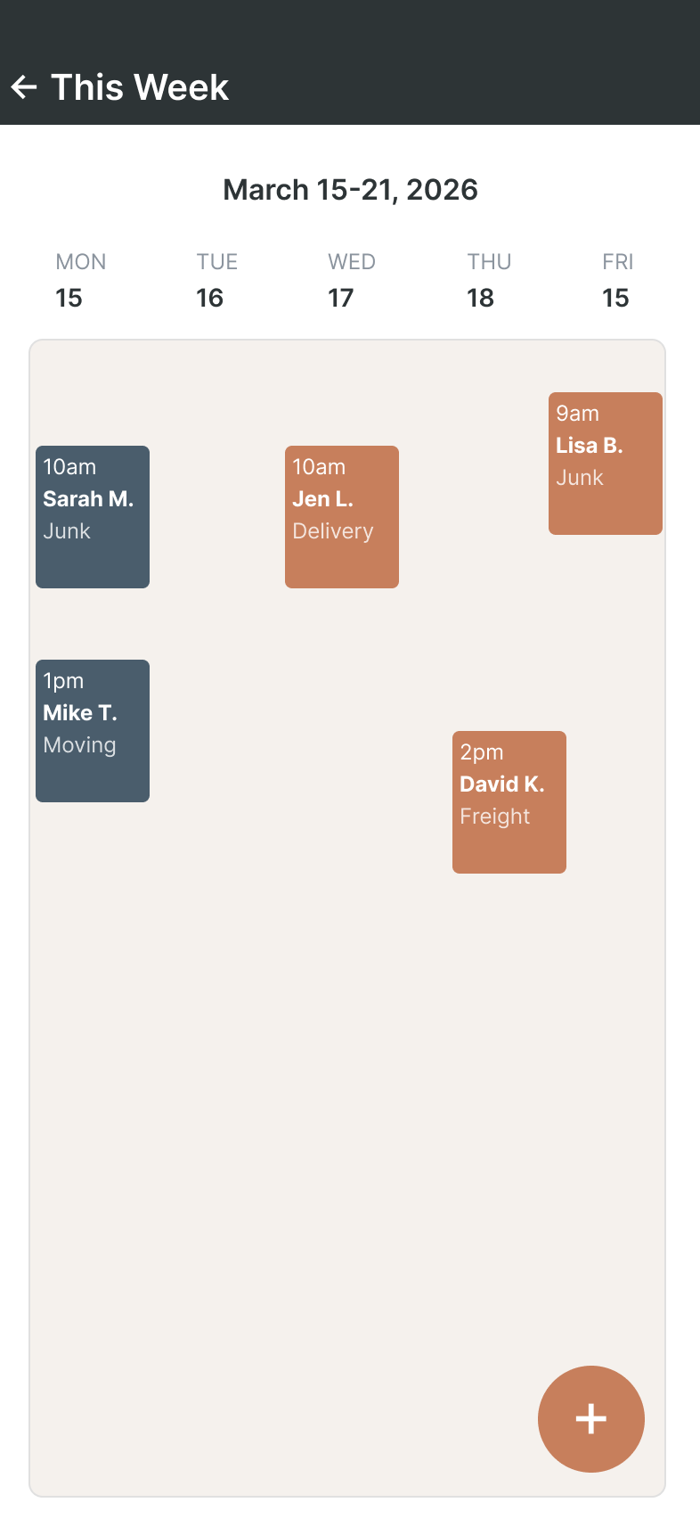 Calendar View